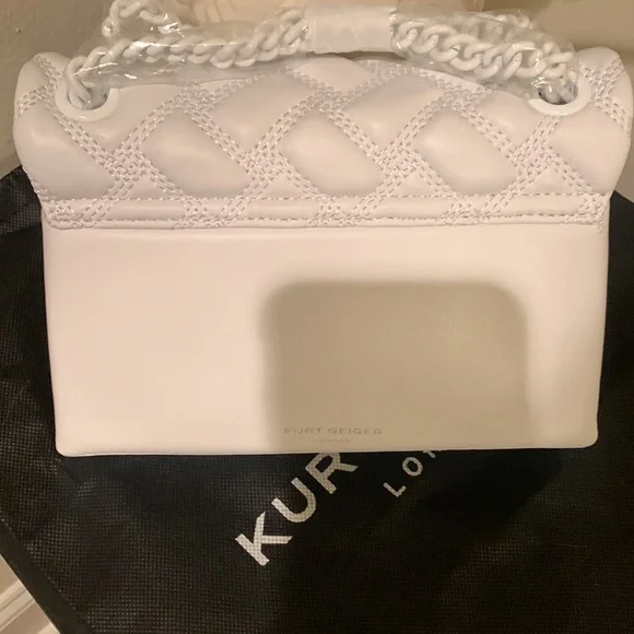 Kurt Geiger London Mini Kensington Drench Leather Shoulder Bag - Picture 11 of 16